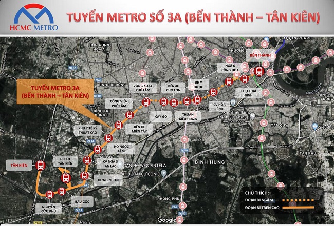 Trung tâm hành chính Tây Sài Gòn và cơ hội từ tuyến Metro 3A 1