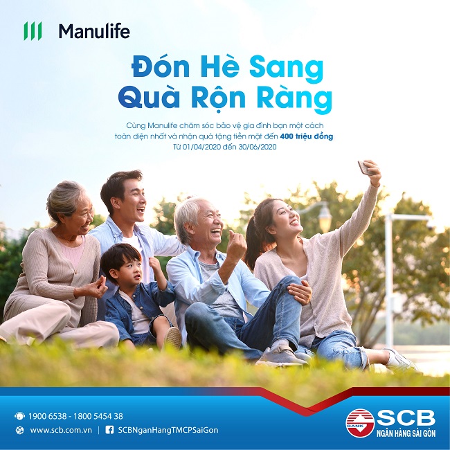 SCB và Manulife kết hợp tung chương trình “Đón hè sang – Quà rộn ràng”