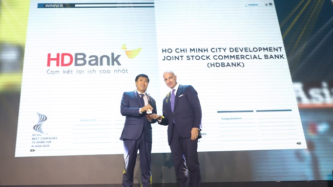 HDBank tiếp tục là nơi làm việc tốt nhất châu Á