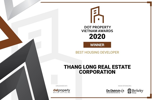 Thang Long Real Group được vinh danh tại DOT Property Vietnam Awards 2020