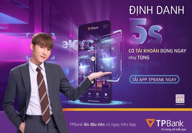 Khách hàng mở tài khoản TPBank dùng được ngay trên di động 1