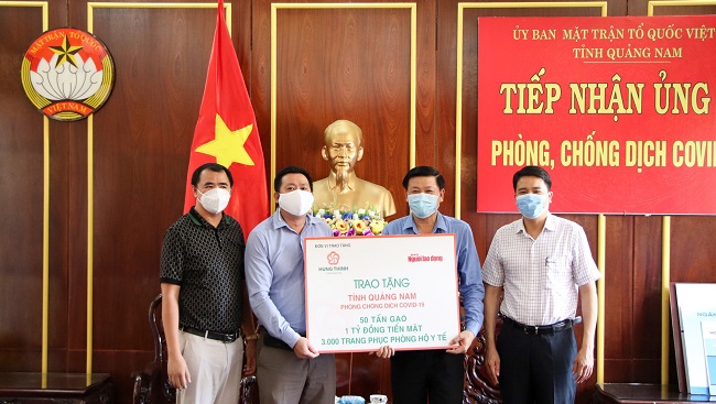 Tập đoàn Hưng Thịnh tiếp sức Đà Nẵng và Quảng Nam phòng chống dịch Covid-19 3