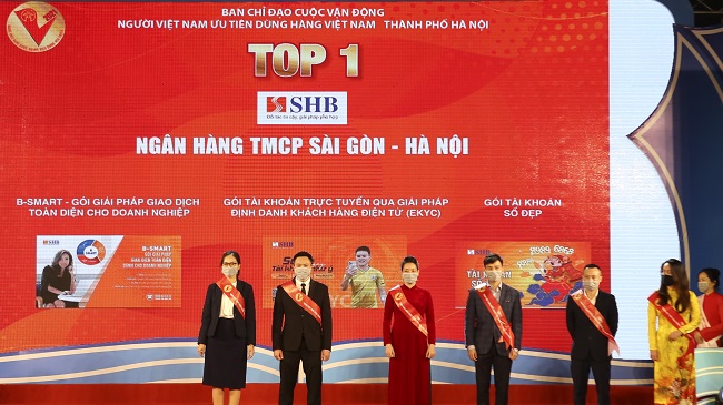 Sản phẩm SHB được người yêu dùng yêu thích nhất năm 2021