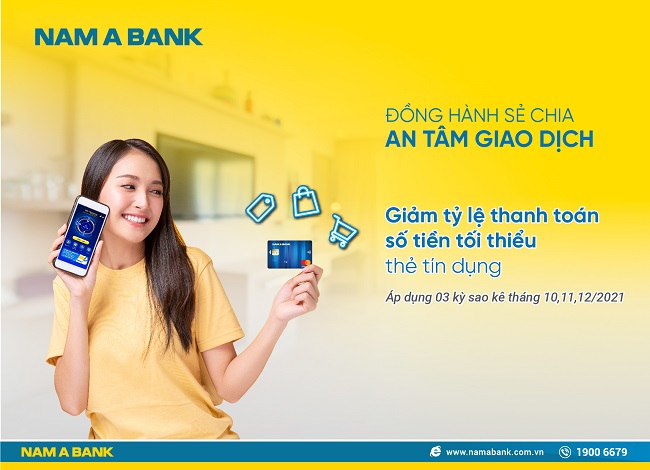 Giảm ngay 1 triệu đồng khi mua sắm qua thẻ tín dụng Nam A Bank 1