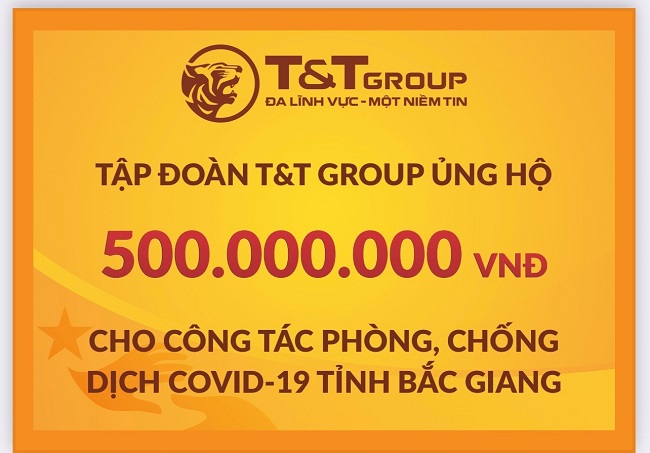 T&T Group tiếp tục hỗ trợ 1 tỷ đồng giúp Bắc Ninh, Bắc Giang chống dịch