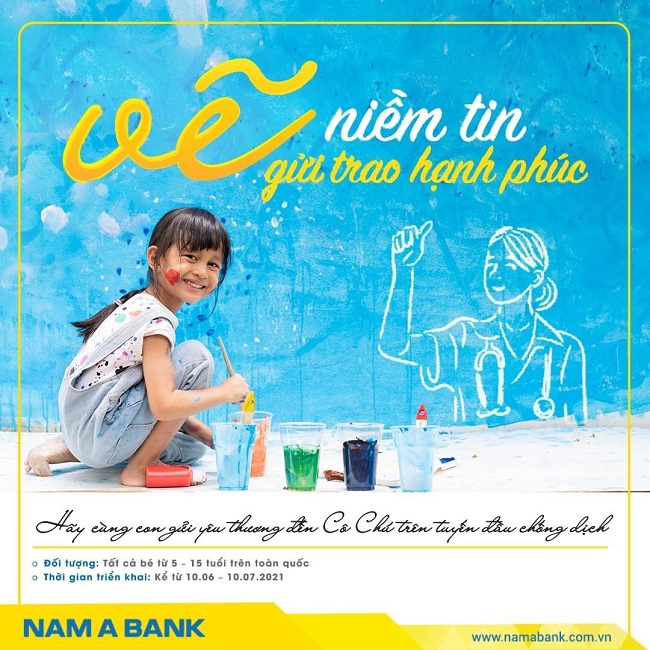 Nam A Bank phát động cuộc thi vẽ tranh ủng hộ tuyến đầu chống dịch