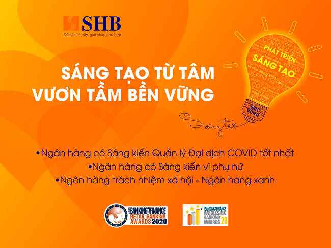 SHB nhận 3 giải thưởng quốc tế từ The Asian Banking and Finance