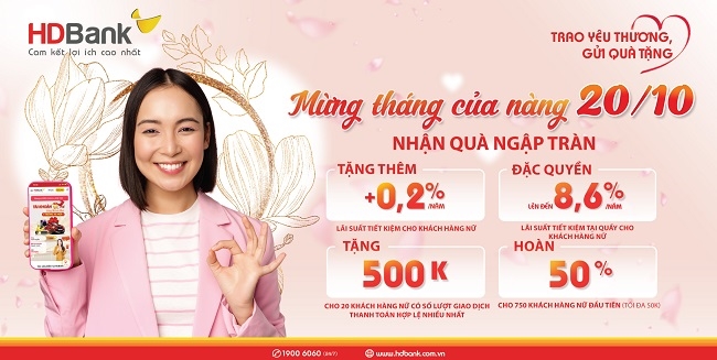 HDBank gợi ý bí quyết ‘lấy lòng’ chị em ngày 20/10 3