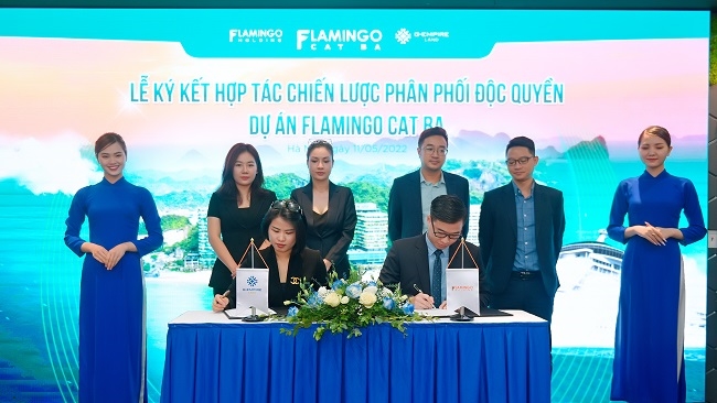 Flamingo ký kết đại lý phân phối độc quyền dự án Flamingo Cát Bà 1