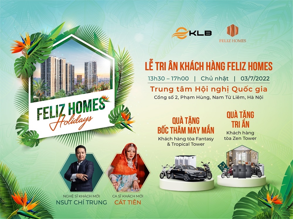 Chủ đầu tư KLB tri ân khách hàng dự án Feliz Homes xe ô tô Mercedes