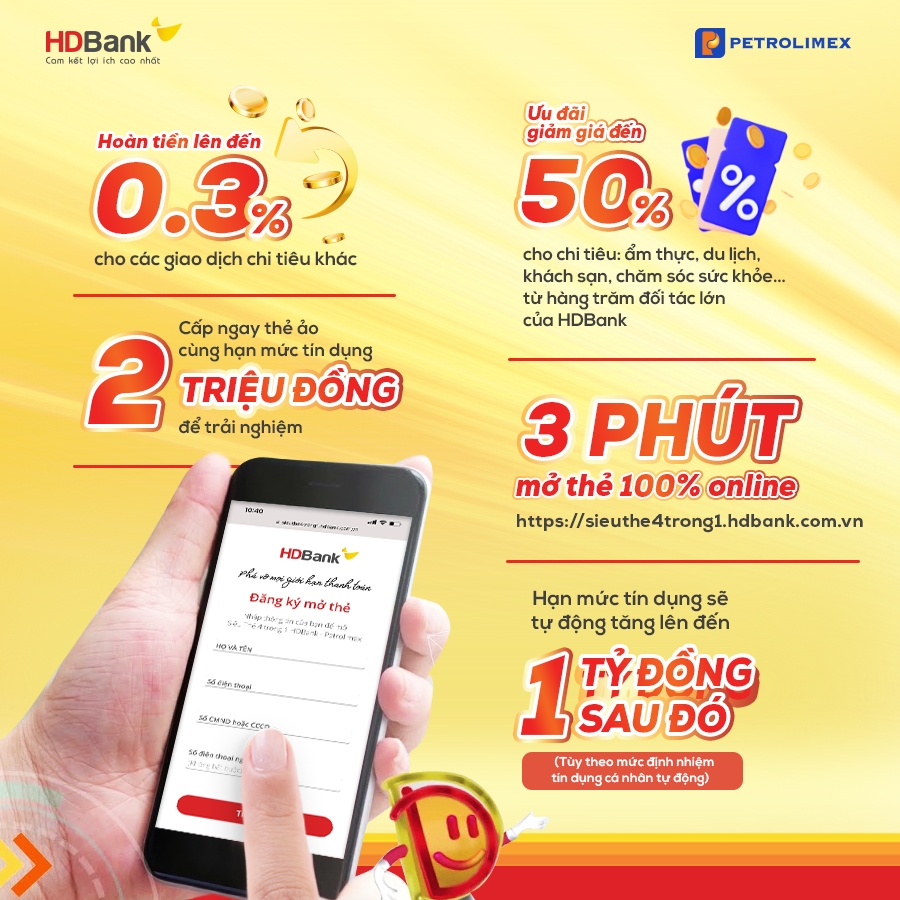 Bật mí cách hoàn được nhiều tiền nhất khi dùng thẻ HDBank Petrolimex 4 trong 1 3