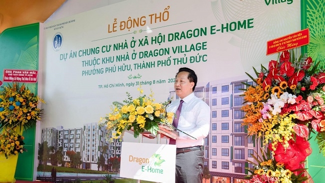 TP.HCM động thổ dự án Chung cư nhà ở xã hội Dragon E-Home TP. Thủ Đức