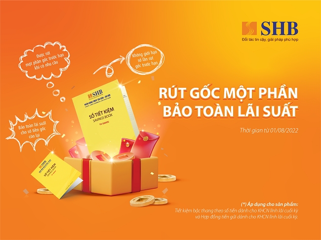 Người dân có thể rút gốc một phần tiền gửi trước hạn tại ngân hàng từ tháng 8