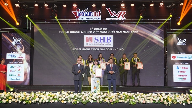 SHB lần thứ 4 được vinh danh Top 50 doanh nghiệp xuất sắc nhất năm 2022