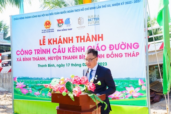 Masterise Group xây cầu đầu tiên thuộc chương trình 'Build a Better Future' tại tỉnh Đồng Tháp 1