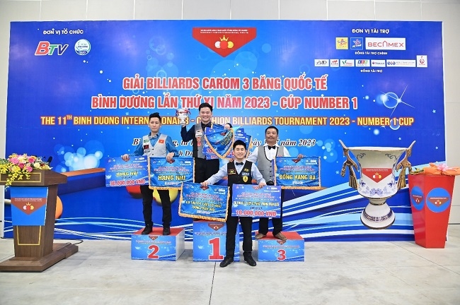 Giải Billiards Carom 3 băng quốc tế Bình Dương năm 2023 – Cup Number 1 chính thức khép lại 3