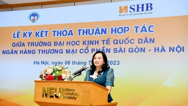 SHB tăng cường hợp tác với Đại học Kinh tế Quốc Dân 1
