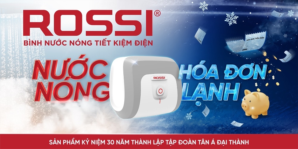 Tân Á Đại Thành ra mắt bình nước nóng Rossi 30 1