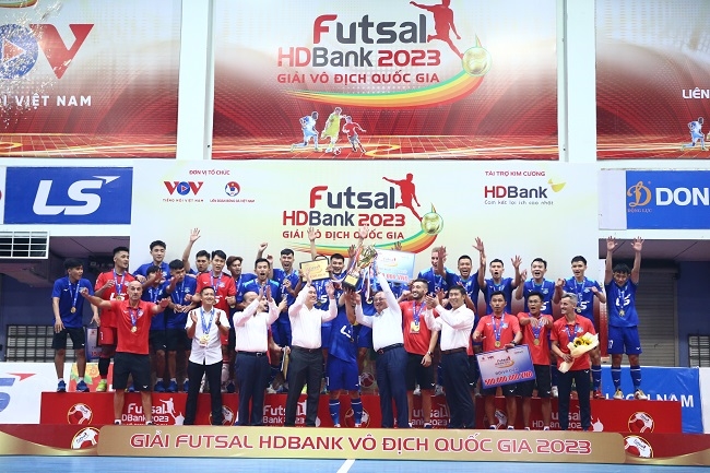 Giải Futsal HDBank 2023 khép lại thành công rực rỡ