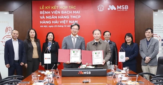 MSB hợp tác với Bệnh viện Bạch Mai thúc đẩy thanh toán không dùng tiền mặt