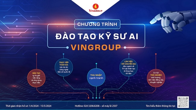 VinBigdata tuyển sinh chương trình đào tạo kỹ sư Al mùa 5/2024