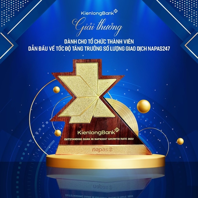 KienlongBank được vinh danh là ngân hàng dẫn đầu về tốc độ tăng trưởng số lượng giao dịch Napas 247 1