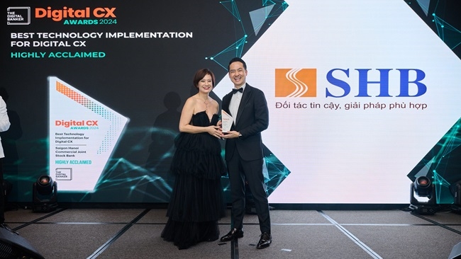 SHB là đại diện ngân hàng Việt duy nhất giành cú đúp giải thưởng Digital CX Awards 2024