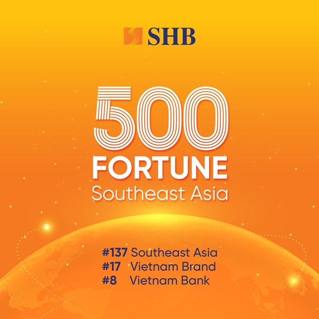 SHB trong Top 200 danh sách Fortune SEA 500