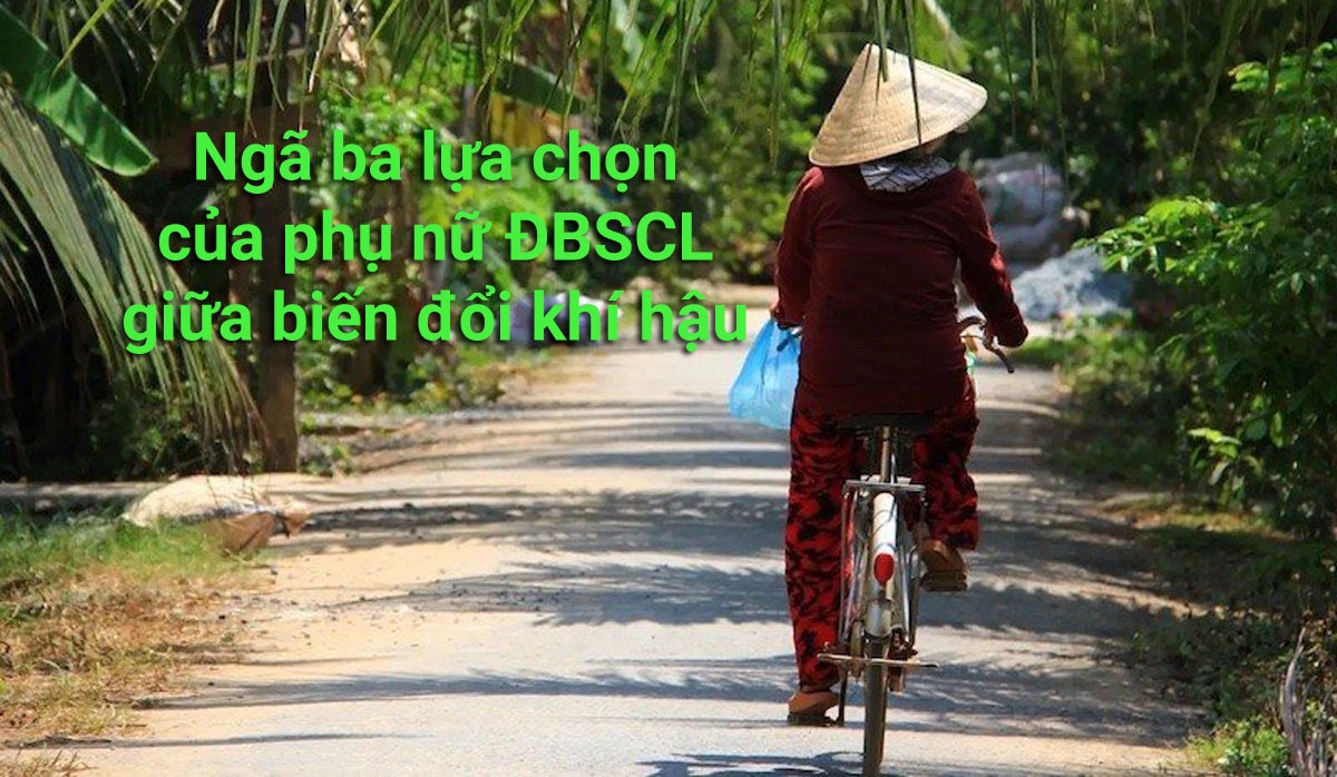 Ngã ba lựa chọn của phụ nữ ĐBSCL giữa biến đổi khí hậu