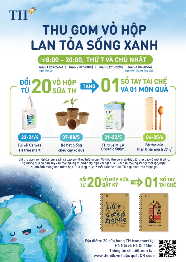 TH true MILK thu gom vỏ hộp sữa, lan tỏa lối sống xanh 1