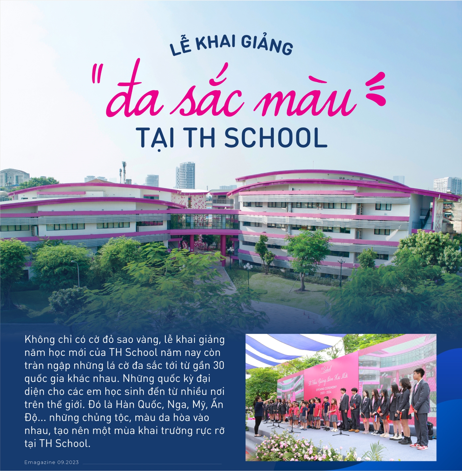 Lễ khai giảng ‘đa sắc màu’ tại TH School