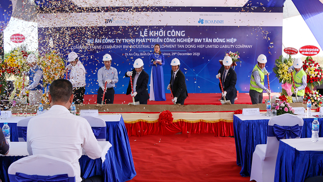 Hòa Bình khởi công xây dựng hai dự án mới tại Bình Dương 