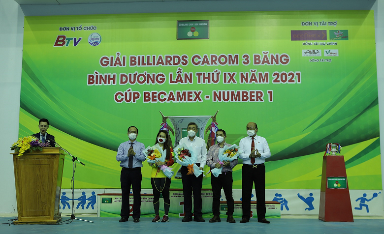 Toàn cảnh khai mạc Giải billiards carom 3 băng Bình Dương