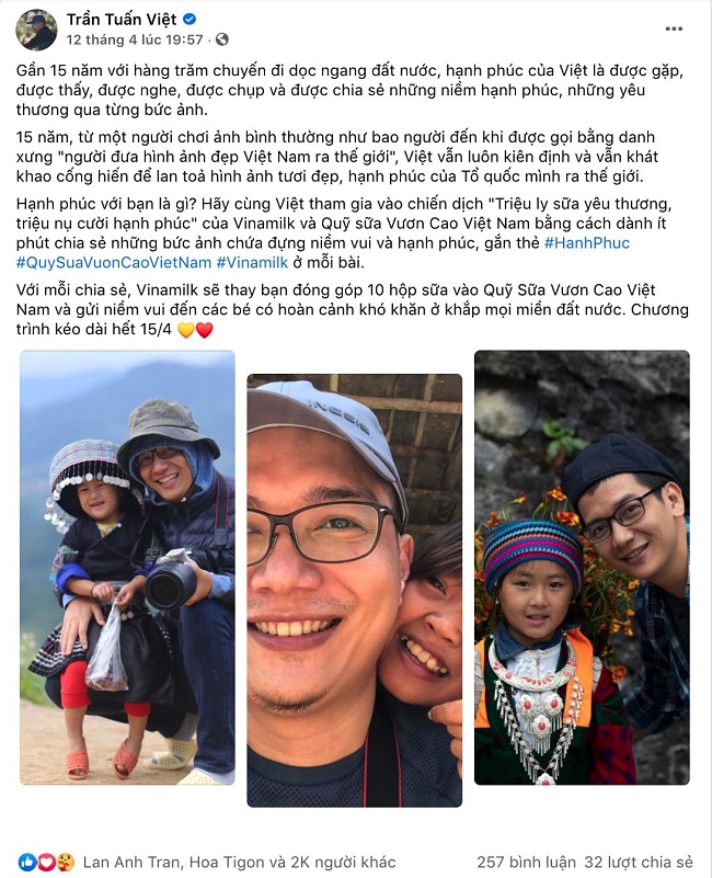 Chiến dịch “share” hạnh phúc, góp sữa của Vinamilk tạo sự lan tỏa tích cực trong cộng đồng 1