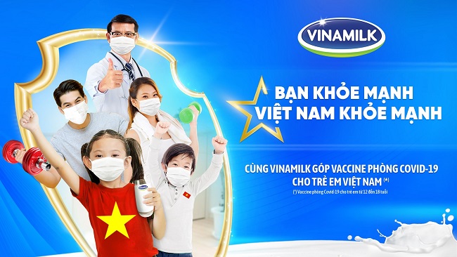 Vinamilk khởi động chiến dịch sức khỏe cộng đồng và ủng hộ vaccine cho trẻ em