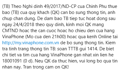 Bắt nộp ảnh chân dung cho nhà mạng: Một bước tụt hậu của cải cách hành chính