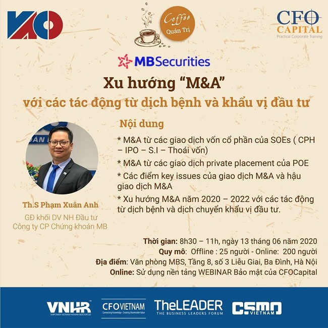 Xu hướng M&A và khẩu vị đầu tư hậu dịch Covid-19