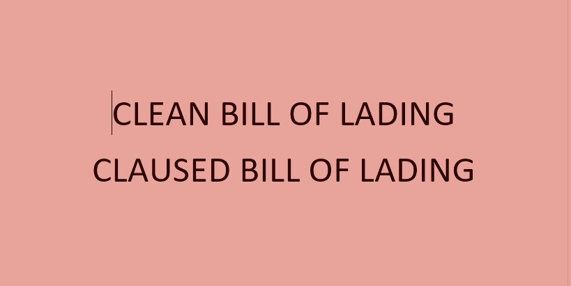 bill of lading bill of lading