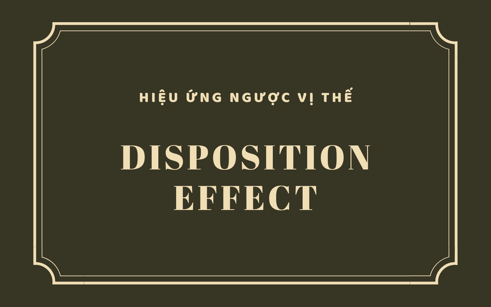 Disposition Effect