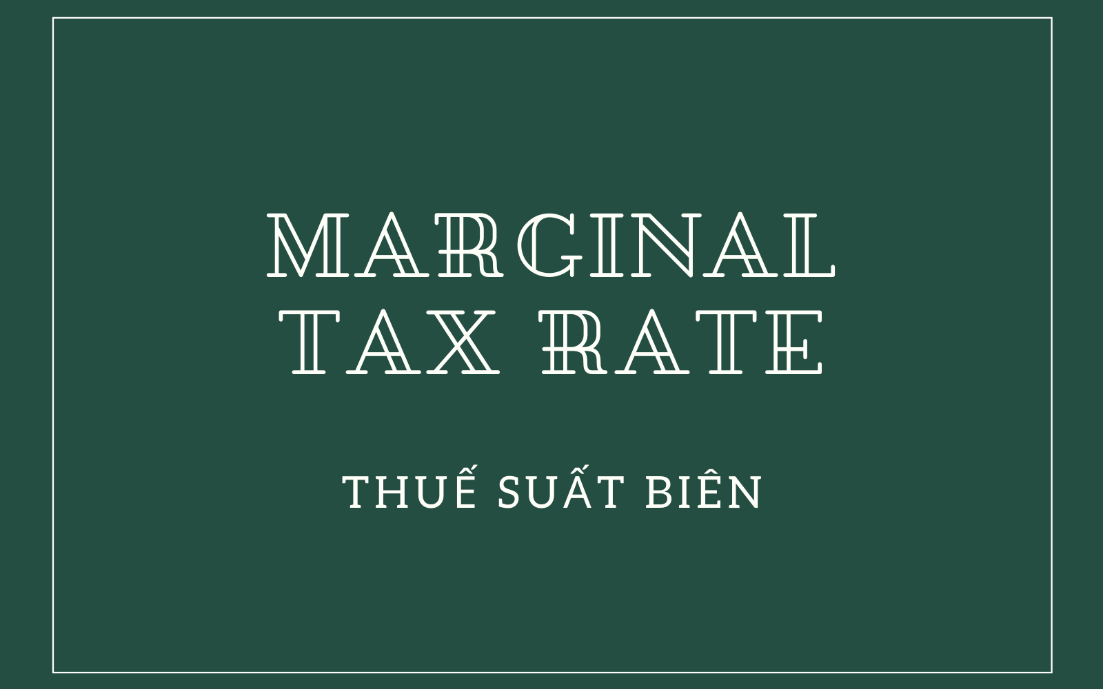 Marginal Tax Rate