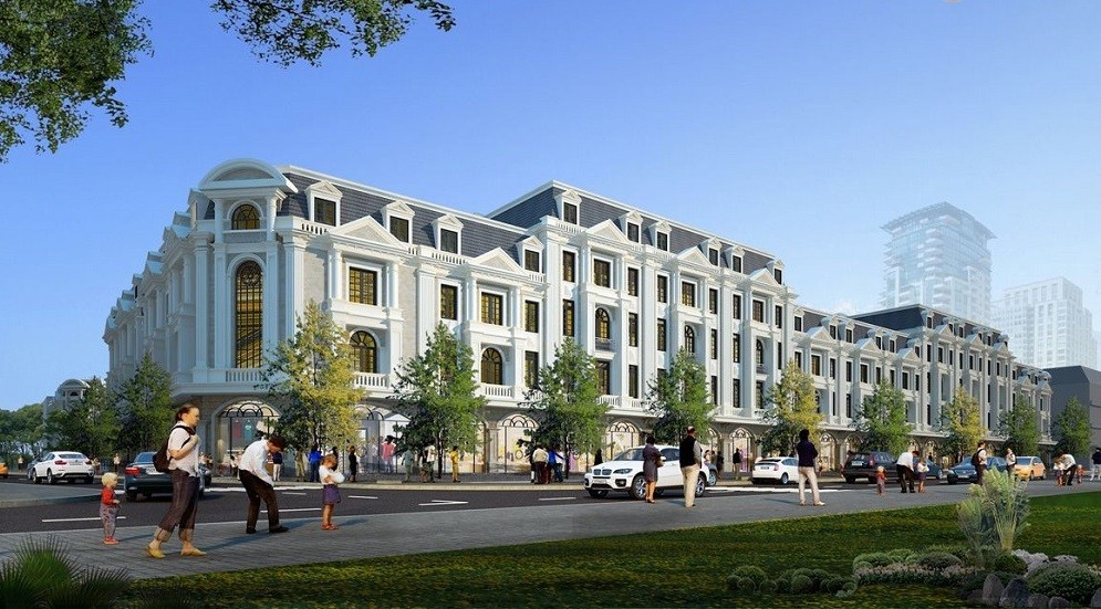 Phối cảnh khu dân cư và khu thương mại tại dự án Khu dân cư Mỹ Khánh - Chợ Chè