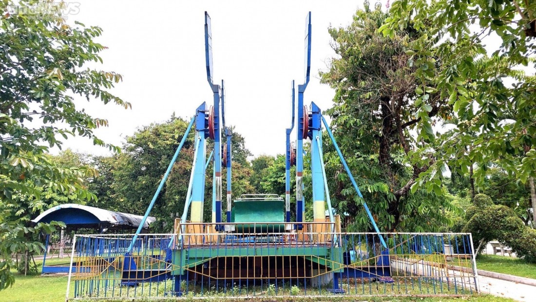 Hiện Công viên 29 tháng 3 đang dần xuống cấp. Ảnh: VTCnews