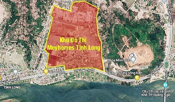 Bản đồ quy hoạch dự án khu đô thị Tịnh Long