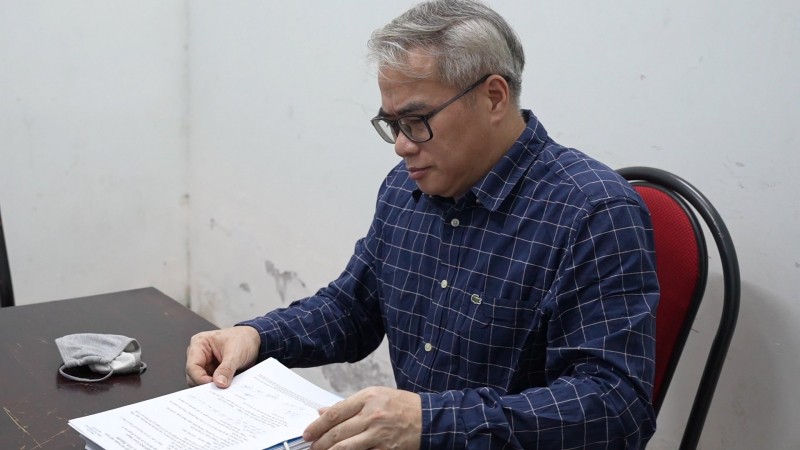 Bị can Đặng Việt Hà tại cơ quan điều tra.