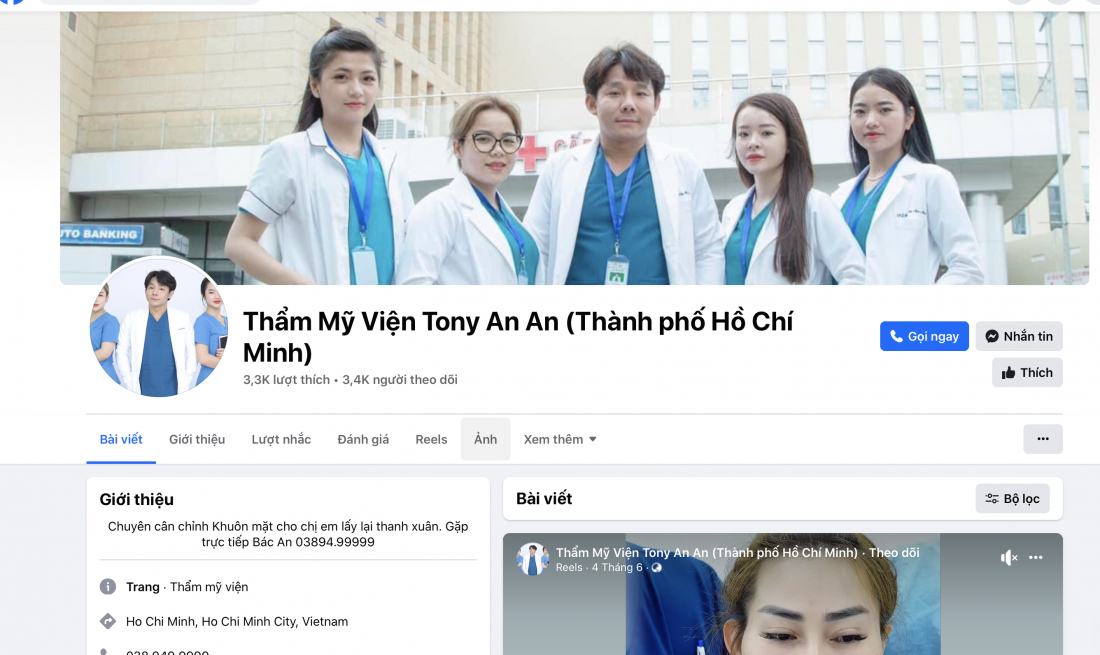 Thẩm mỹ viện ToNy An An hoạt động không phép tại TP HCM