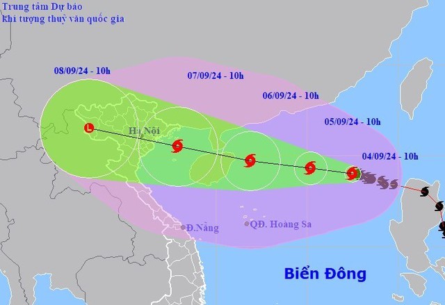 CẬP NHẬT: TIN BÃO SỐ 3 (YAGI) VÀ CÁC CHỈ ĐẠO ỨNG PHÓ