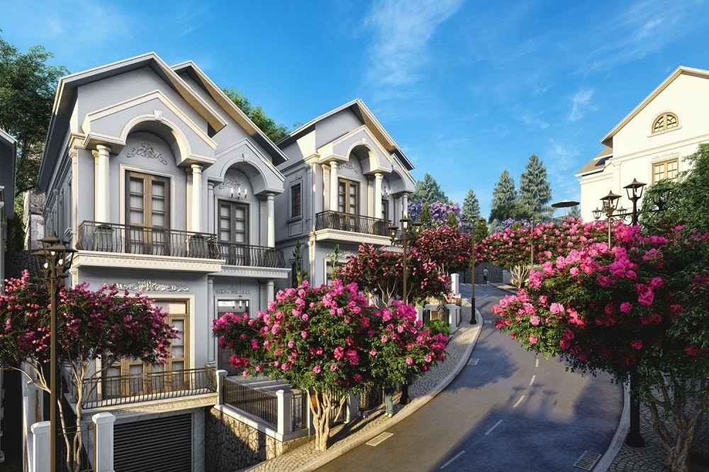 Phối cảnh biệt thự tại dự án Hortensia Villas