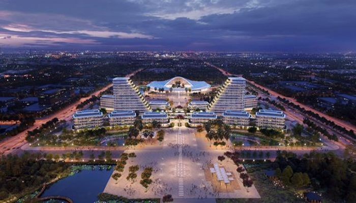 Phối cảnh trung tâm hành chính mới của Hải Phòng