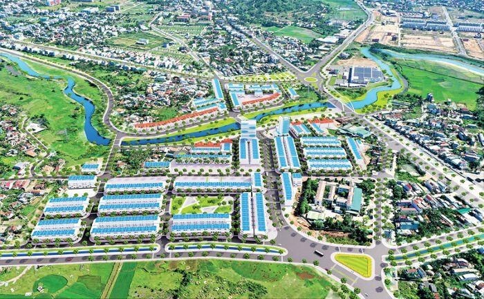 Phối cảnh Dự án Khu dân cư Tây Bàu Giang. (Ảnh báo Quảng Ngãi)