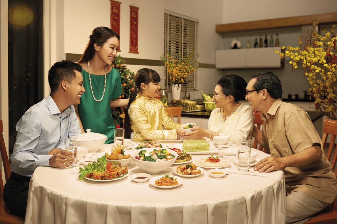 Cần lưu ý dinh dưỡng cho người cao tuổi vào dịp Tết Nguyên đán. Ảnh minh họa